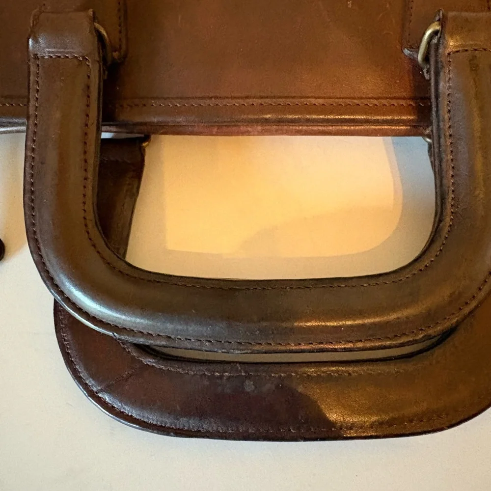 Coach Brown Leather Women's Satchel - Picture 9 of 13